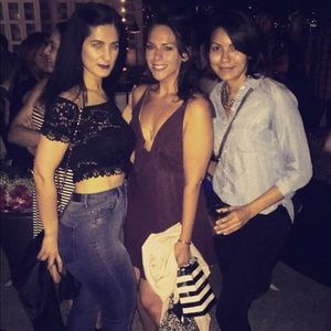 Eggplant/purple Forever 21 dress, sexy low v cut